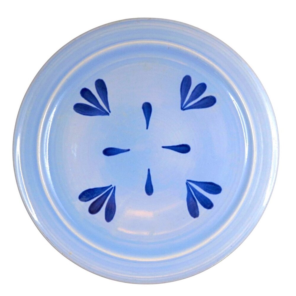 Red Wing Delta Blue 8" Luncheon or Salad Plate Mid-Century Stoneware Dishes